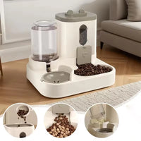 Pet large-capacity feeder integrated automatic water dispenser