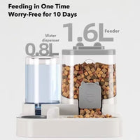 Pet large-capacity feeder integrated automatic water dispenser
