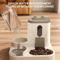 Pet large-capacity feeder integrated automatic water dispenser