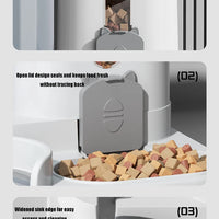 Pet large-capacity feeder integrated automatic water dispenser