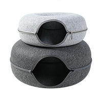Eco-Friendly Dog House Basket Wool Felt Pet Toy Tunnel