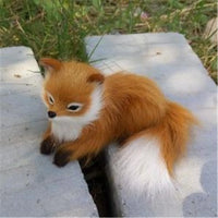 Cute Realistic Stuffed Animal Soft Plush Sitting Fox Model