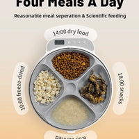 Wet Dry Food Fresh-Keeping Dispenser for Cats and Dogs