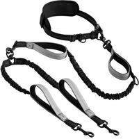 Pet Leash: Explosion-Proof Short Elastic Buffer, One-Hand Dual-Walking for All Dogs