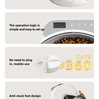 Wet Dry Food Fresh-Keeping Dispenser for Cats and Dogs