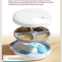 Wet Dry Food Fresh-Keeping Dispenser for Cats and Dogs