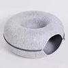 Eco-Friendly Dog House Basket Wool Felt Pet Toy Tunnel