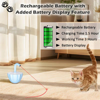 Automatic Cat Laser Toy Interactive Rechargeable with Real Random Trajectory