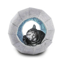 Interactive Soft Cute Shell Foldable Pet Toy Cat Tunnel Cave Tube