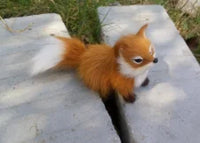 Cute Realistic Stuffed Animal Soft Plush Sitting Fox Model