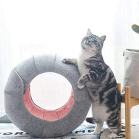 Interactive Soft Cute Shell Foldable Pet Toy Cat Tunnel Cave Tube