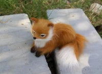 Cute Realistic Stuffed Animal Soft Plush Sitting Fox Model