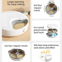 Wet Dry Food Fresh-Keeping Dispenser for Cats and Dogs