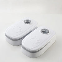 Pet Automatic Feeder Timed Quantification Separate Bowls