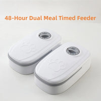 Pet Automatic Feeder Timed Quantification Separate Bowls