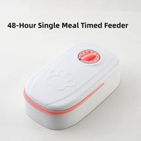 Pet Automatic Feeder Timed Quantification Separate Bowls