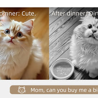 Wet Dry Food Fresh-Keeping Dispenser for Cats and Dogs